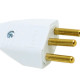 Pino Macho Perlex 2P+T 20A Branco 1048 - Kit C/10 Unidades