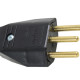 Pino Macho Perlex 2P+T 20A Preto 1048 - Kit C/10 Unidades