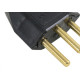Pino Macho Perlex 2P+T 20A Preto 1048 - Kit C/10 Unidades
