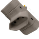 Pino Tres Saidas Perlex 2P+T 10A Cinza 345 Pino Tres Saidas Perlex 2P+T 10A Cinza 345