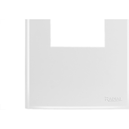 Espelho Placa Radial Mod.Ouro Branco 4X2 1Mod 1709003