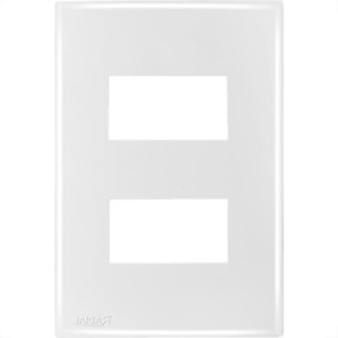 Espelho Placa Radial Mod.Ouro Branco 4X2 2Mod Dis 9004