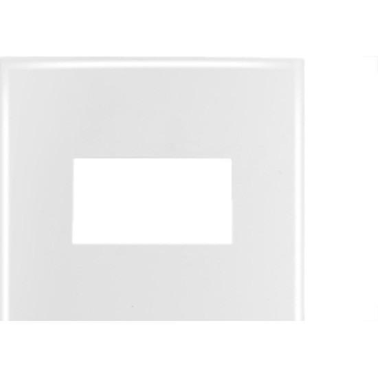 Espelho Placa Radial Mod.Ouro Branco 4X2 2Mod Dis 9004