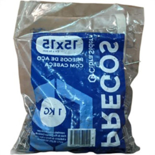 Prego Polido Cibra C/Cabeça  15X15 (2,40X34mm)