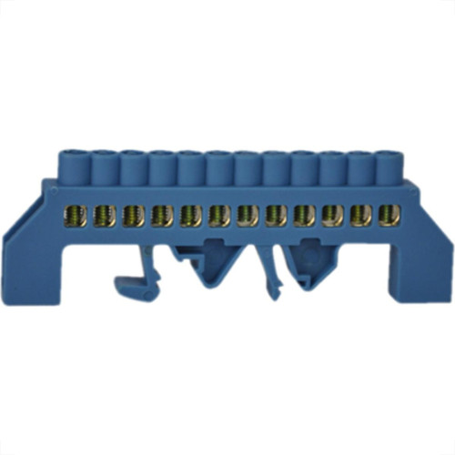 Barram Jng Neutro 08 Termimal Azul 15981 - Kit C/5 Unidades Barram Jng Neutro 08 Termimal Azul 15981 - Kit C/5 Unidades