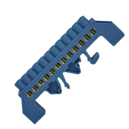 Barram Jng Neutro 08 Termimal Azul 15981 - Kit C/5 Unidades Barram Jng Neutro 08 Termimal Azul 15981 - Kit C/5 Unidades