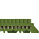 Barram Jng Terra 08 Termimal Verde 15982 - Kit C/5 Unidades Barram Jng Terra 08 Termimal Verde 15982 - Kit C/5 Unidades