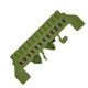 Barram Jng Terra 12 Termimal Verde 15703 - Kit C/5 Unidades Barram Jng Terra 12 Termimal Verde 15703 - Kit C/5 Unidades
