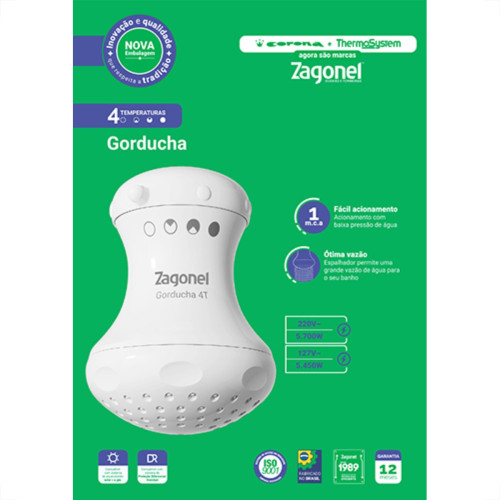 Ducha Zagonel Gorducha 5450W 4T 127V