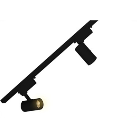 Trilho C/3 Spot Led 30W 3000K Blume Preto