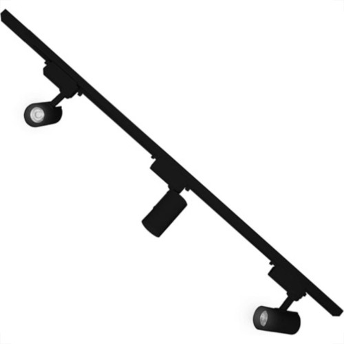 Trilho C/3 Spot Led 30W 6500K Blume Preto