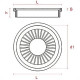 Grelha Plast Comp.Red Branco 10X10 Plastilit