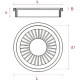 Grelha Plast Comp.Red Branco 15X15 Plastilit