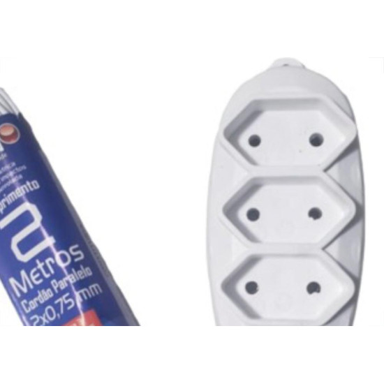 Extensao Naticon Pl 0,75 02Mt Branco