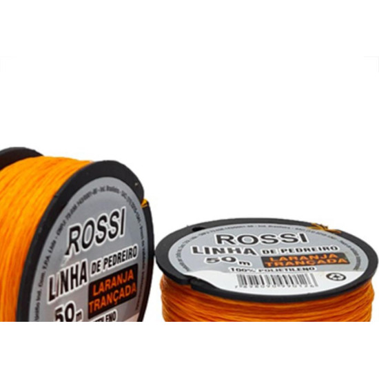 Linha Pedreiro Rossi Trançada Lr C/ 50Mt - Kit C/12 Unidades