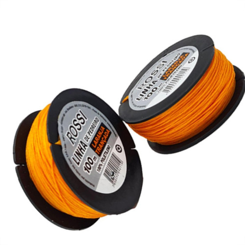 Linha Pedreiro Rossi Trançada Lr C/100Mt - Kit C/12 Unidades