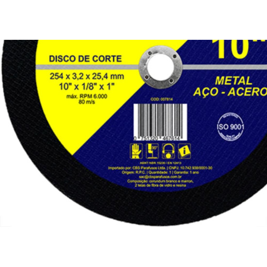 Disco Corte Waves Ferro 10X1 2T
