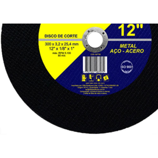 Disco Corte Waves Ferro 12X1 2T