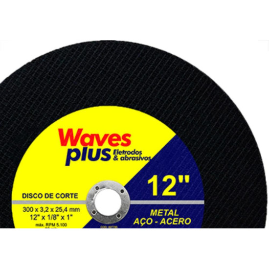 Disco Corte Waves Ferro 12X1 2T