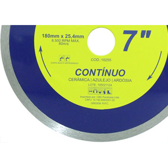 Disco Diam Waves Continuo 7 X 180Mm