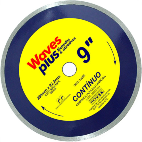 Disco Diam Waves Continuo 9 X 230Mm