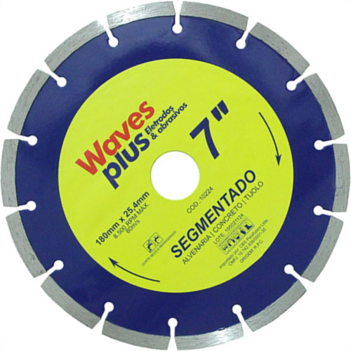 Disco Diam Waves Segmentado 7 X 180Mm