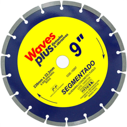 Disco Diam Waves Segmentado 9 X 230Mm