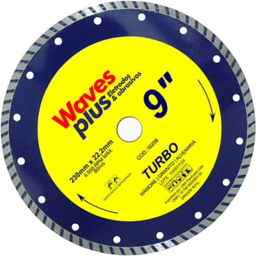 Disco Diam Waves Turbo 9 X 230Mm
