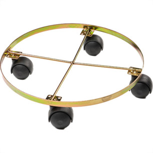 Suporte P/Vaso Rast.Iguatem 4Rodas 31Cm - Kit C/5 Unidades