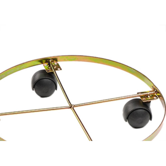 Suporte P/Vaso Rast.Iguatem 4Rodas 31Cm - Kit C/5 Unidades