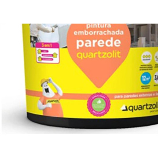 Quartzolit Pint.Emborrachad Parede 3.6Lt