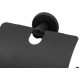 Papeleira Hidrolar C/Tampa Inox Preto