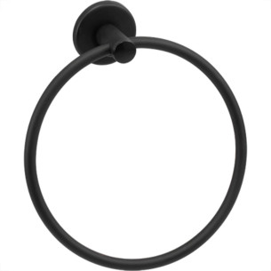 Porta Toalha Argola Hidrolar Preto