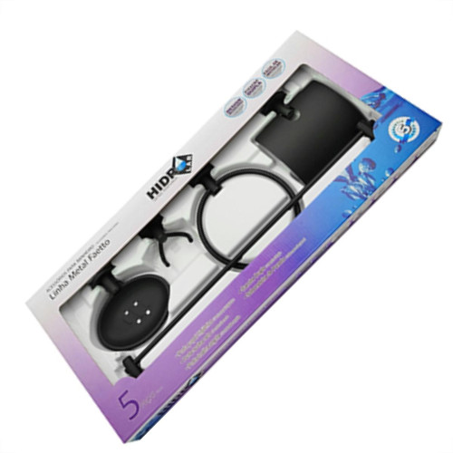 Acessorio P/Banheiro 5Pc Hidrolar Preto