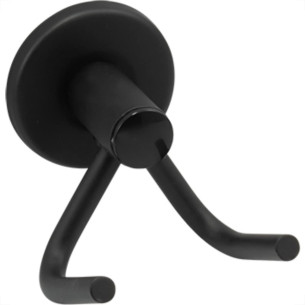 Cabide Parede Duplo Hidrolar Preto