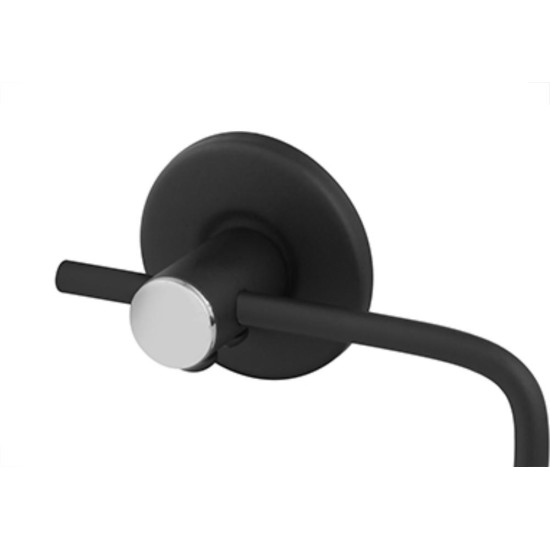 Papeleira Clarainox Simples Preto