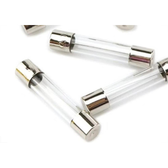 Fusivel Vidro 20Ag 10A Pequeno Jr Iluminacao - Kit C/50 Unidades