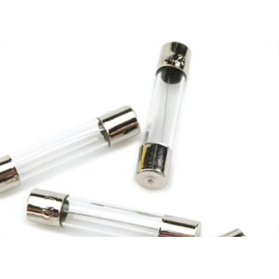 Fusivel Vidro 20Ag 10A Pequeno Jr Iluminacao - Kit C/50 Unidades