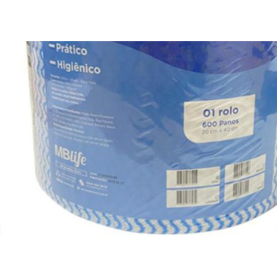 Pano Multiuso Medix Azul 20X40 C/600