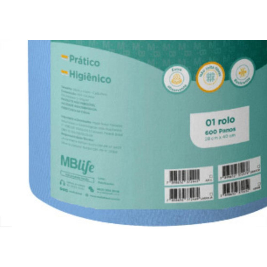 Pano Multiuso Medix Azul 28X40 C/600