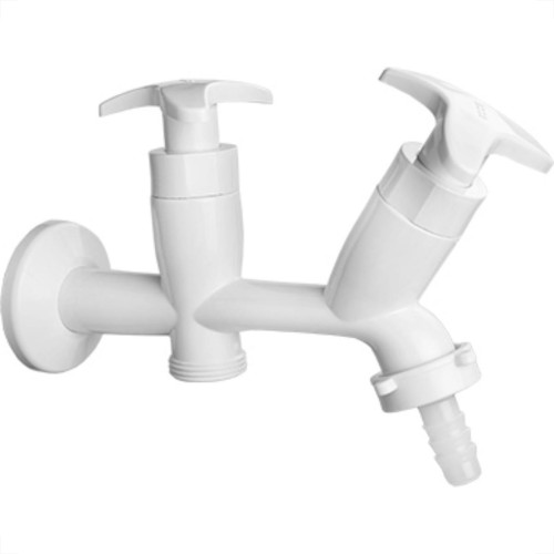 Torneira Abs Socel Maquina Lavar 1/2-3/4 Branco 1/4V