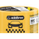 Fita Crepe Adelbras Auto Amarelo 48Mmx40M - Kit C/2 Unidades