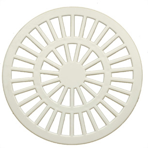 Grelha Plast Red Branco 15X15 Luconi