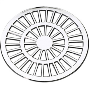 Grelha Plast Red Cromado 15X15 Luconi