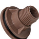 Adaptador  C/Flange Pvc Shiva 1 Marrom - Kit C/10 Unidades