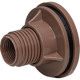 Adaptador  C/Flange Pvc Shiva E 1.1/2 Marrom - Kit C/10 Unidades