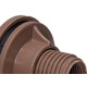 Adaptador  C/Flange Pvc Shiva E 1.1/2 Marrom - Kit C/10 Unidades