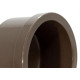 Caps Shiva PVC Liso Liso 1/2 Marrom - Kit C/25 Unidades