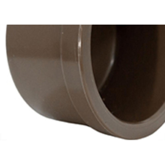 Caps Shiva PVC Liso Liso E 1.1/2 Marrom - Kit C/10 Unidades