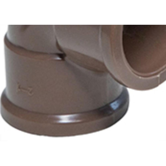 Cotovelo Shiva PVC Liso Liso D 1.1/4 X 90 Marrom - Kit C/10 Unidades